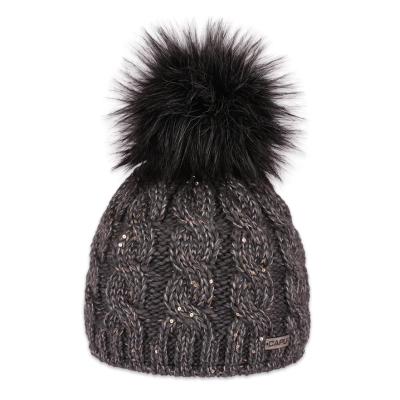 Čepice s kožešinovou bambulí