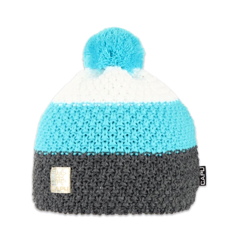 Dámská čepice s akrylovou bambulí 