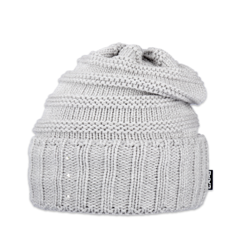 Dámská čepice přepadlá s kamínky