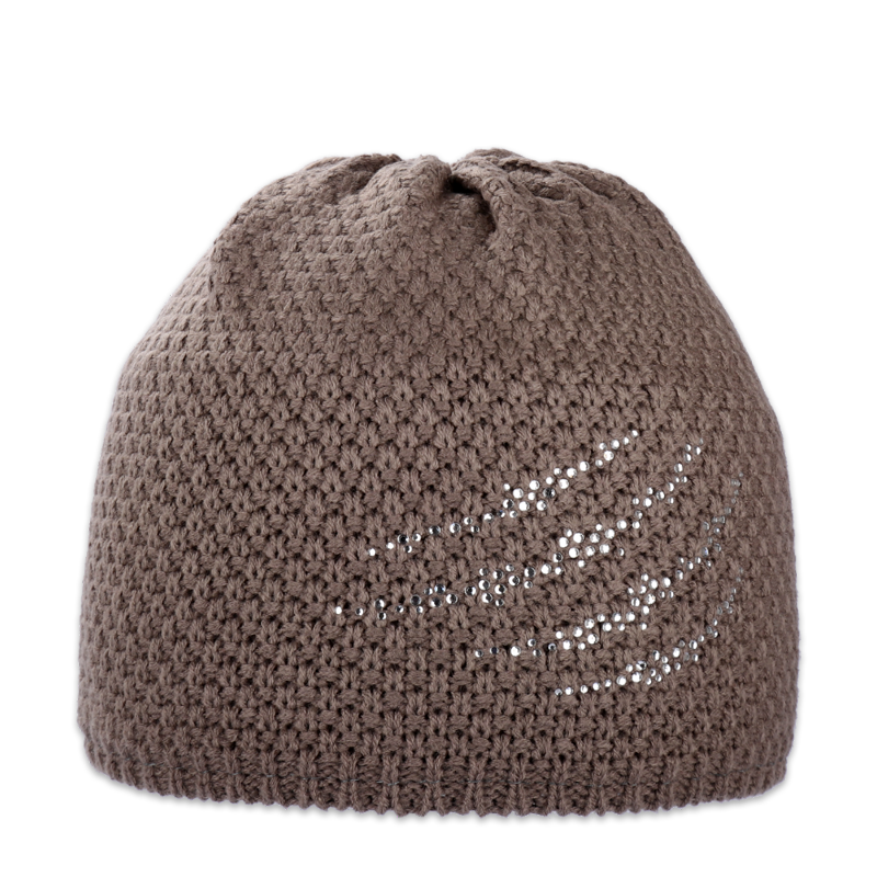 Dámská čepice klasická s kamínky