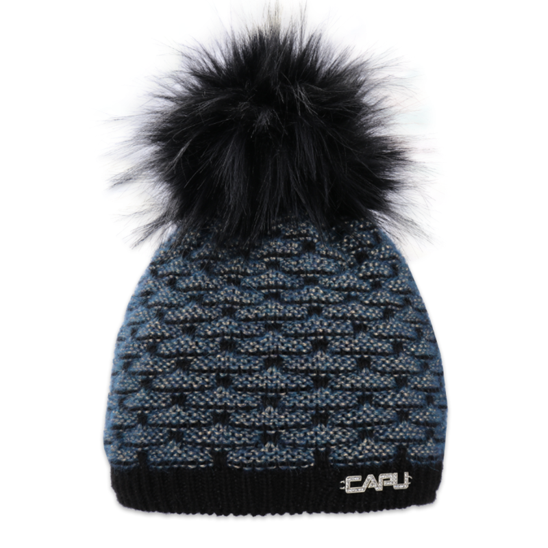 Dámská čepice s bambulí 