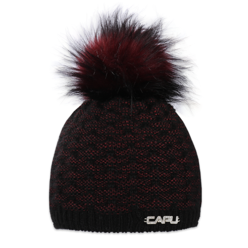 Dámská čepice s bambulí 