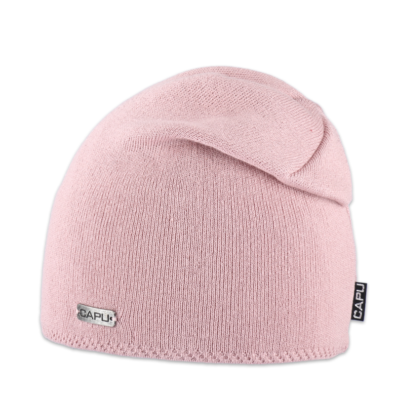 Dámská čepice přepadlá tmavě šedá