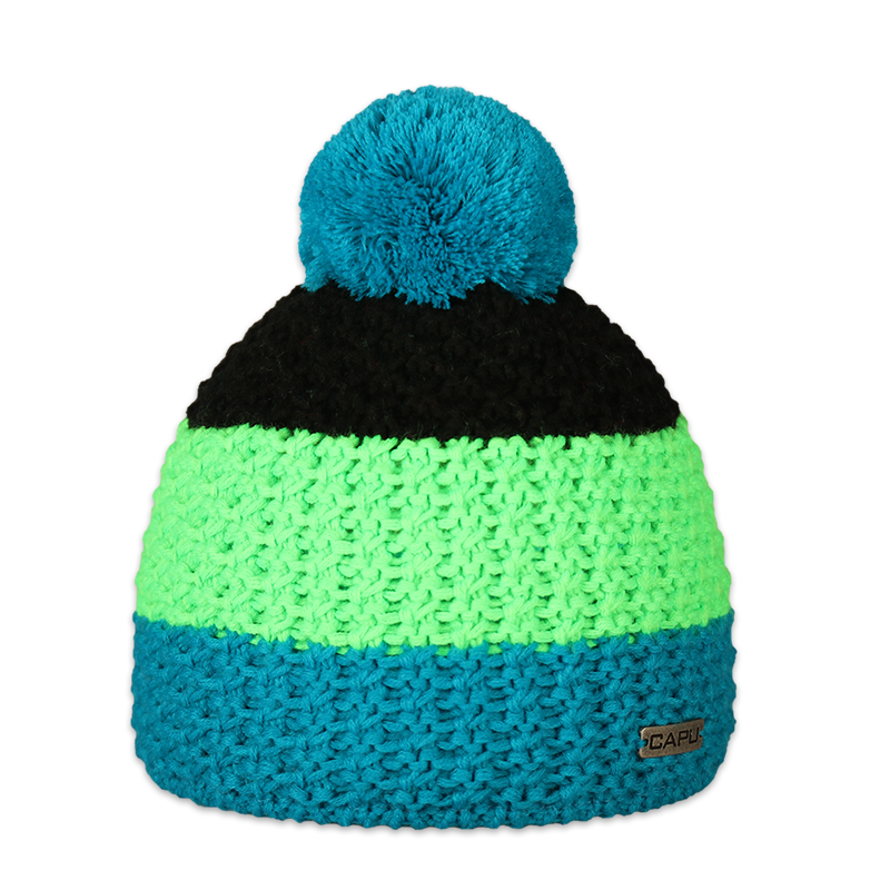 Dámská čepice s akrylovou bambulí 