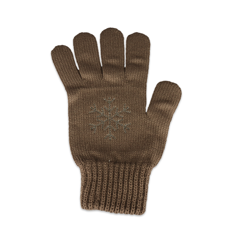 Dámské rukavice s vločkou z kamínků