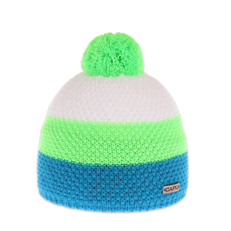 Dětská čepice s akrylovou bambulí