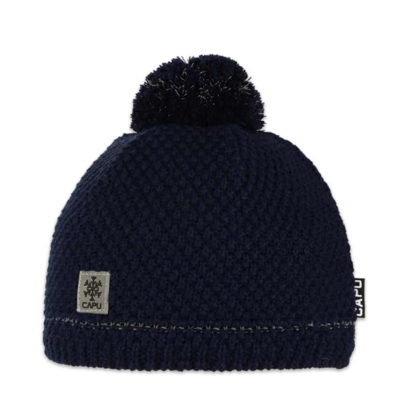 Dětská čepice s akrylovou bambulí