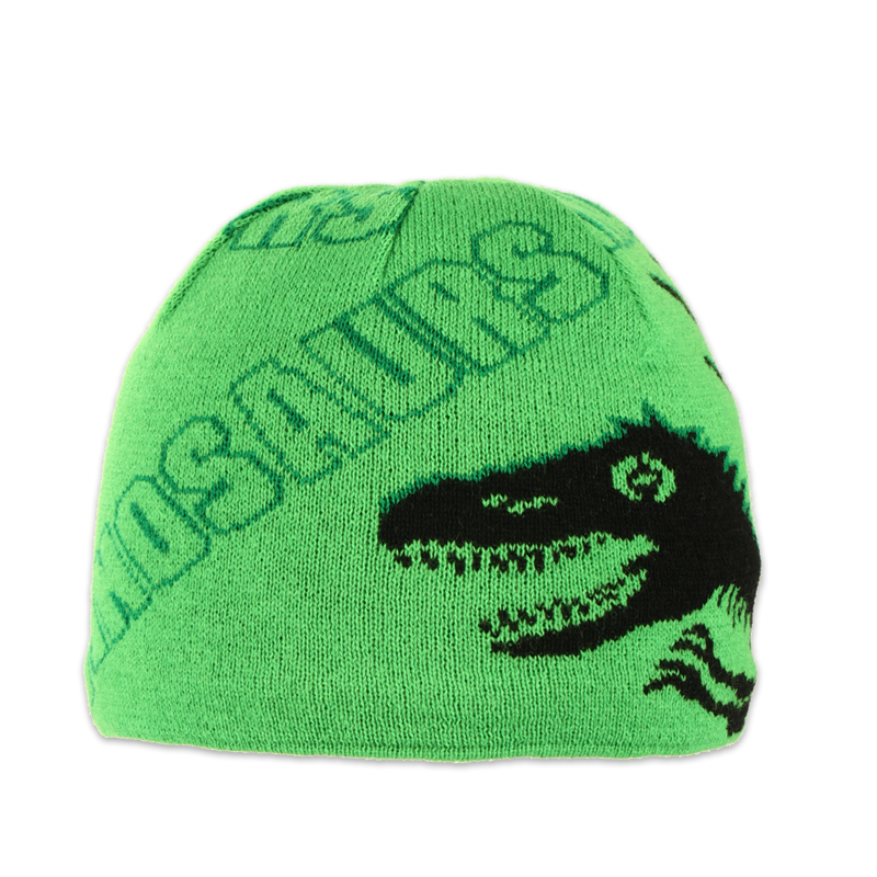 Dětská čepice klasická s dinosaurem