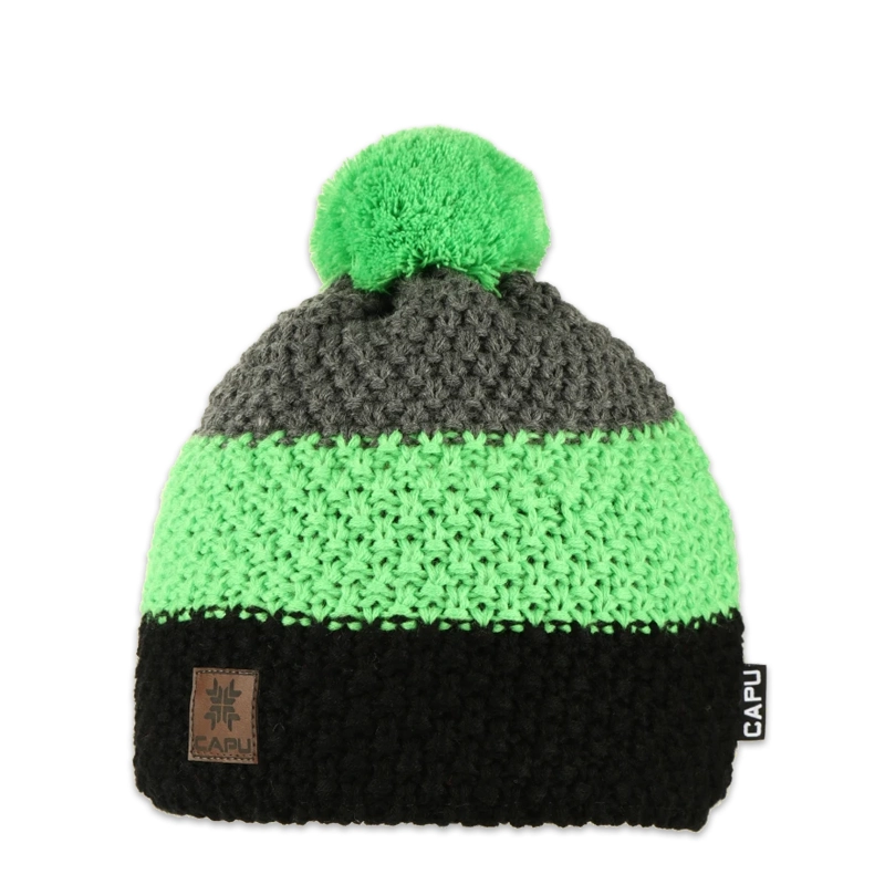 Pánská čepice s akrylovou bambulí