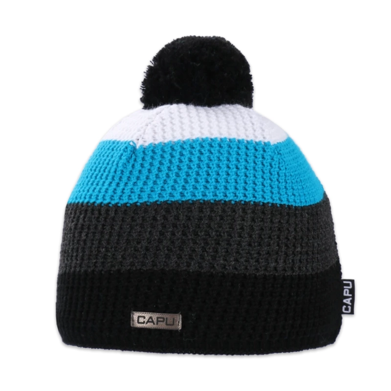 Pánská čepice s akrylovou bambulí