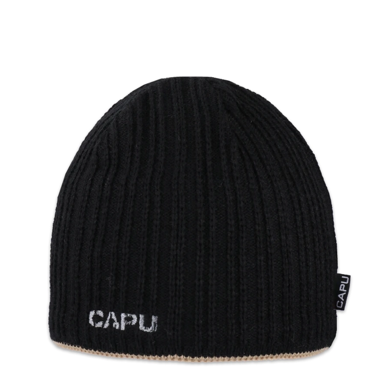 Pánská čepice klasická černá béžová