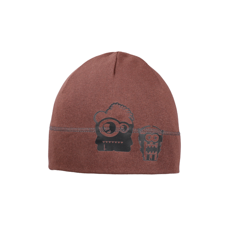 Dětská bavlněná jarní čepice béžová – tenká jednovrstvá (52-56 cm)