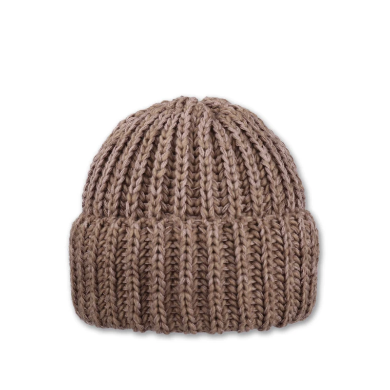 Dámská čepice klasická - hnědá