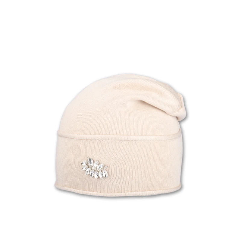 Dámská čepice přepadlá - černá