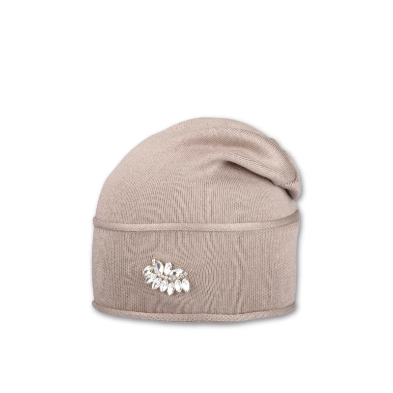 Dámská čepice přepadlá - černá