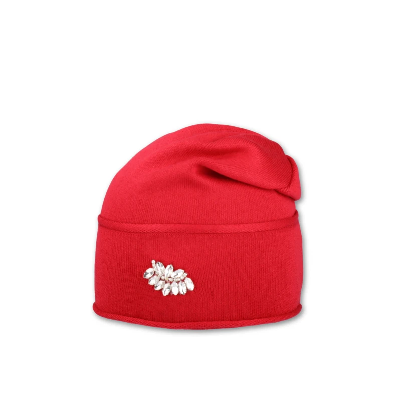 Dámská čepice přepadlá - černá