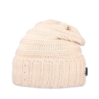 Dámská čepice přepadlá s kamínky