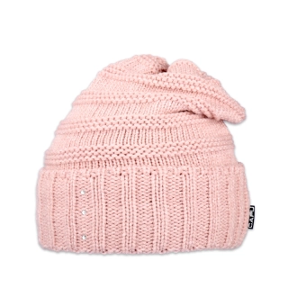 Dámská čepice přepadlá s kamínky