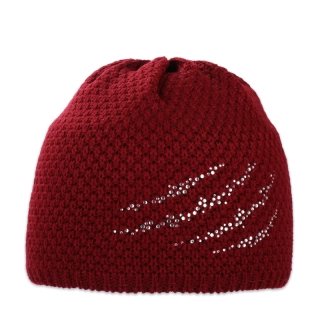 Dámská čepice klasická s kamínky