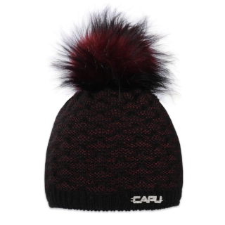 Dámská čepice s bambulí 