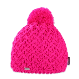 Dámská čepice s akrylovou bambulí 
