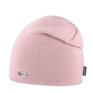 Dámská čepice přepadlá růžová