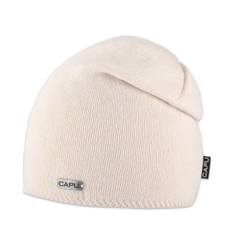 Dámská čepice přepadlá béžová