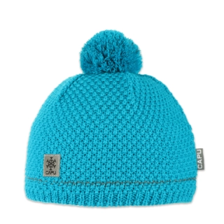 Dětská čepice s akrylovou bambulí