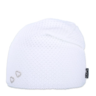 Dětská čepice přepadlá s ozdobou