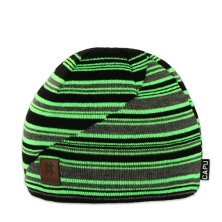 Pánská čepice klasická neon zelená