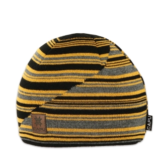 Pánská čepice klasická okrová,žlutá, písková