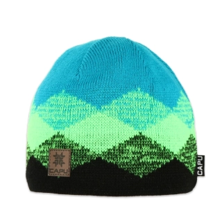 Pánská čepice klasická neon zelená, modrá, tyrkys, barevná