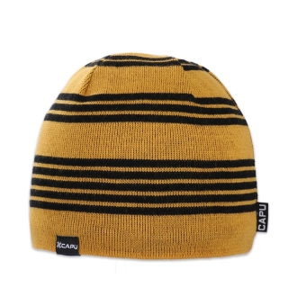 Pánská čepice klasická žlutá, písková, okrová