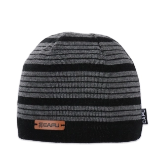 Pánská čepice klasická černá, šedá