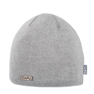 Pánská čepice klasická světle šedá