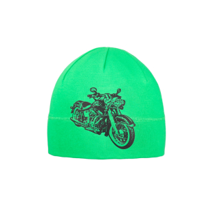 Dětská bavlněná jarní čepice motorka – tenká jednovrstvá (52-56 cm)