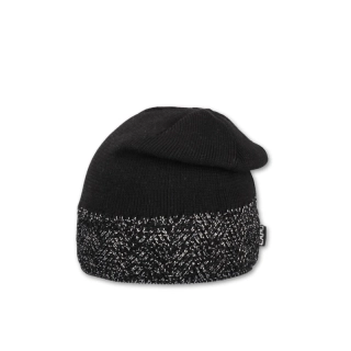 Dámská zimní přepadlá čepice – zateplená flízem, s lurexem