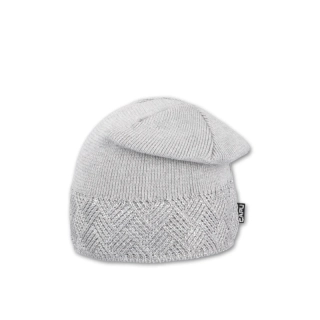 Dámská čepice přepadlá - světle šedá