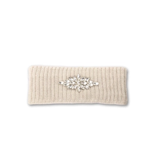 Dámská čelenka s ozdobou - béžová