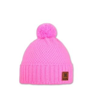 Dětská čepice s akrylovou bambulí 